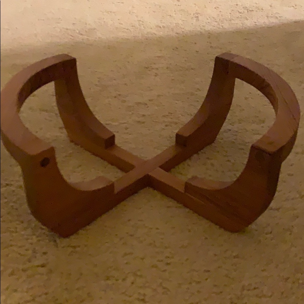 Mid century-Genuine teak wood plant holder/pot